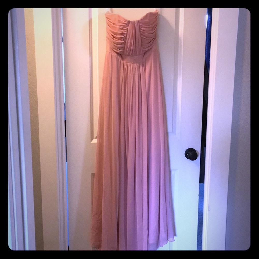 Blush pink bridesmaids dress, worn once!